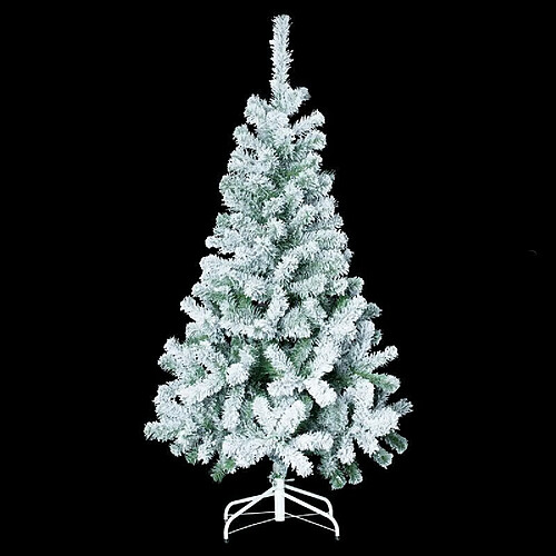 Sapin de Noël Enneigé Floqué 150cm Vert