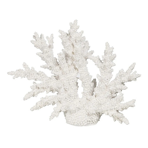 BigBuy Home Figurine Décorative Blanc Résine Corail 34 X 13 X 27 CM