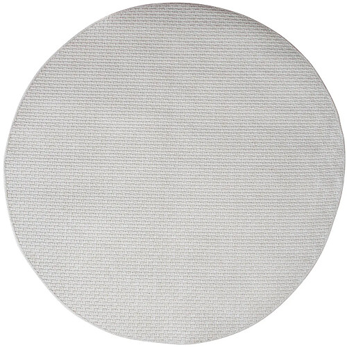 Thedecofactory BANGALOR - Tapis d'extérieur/intérieur aspect jute blanc D160