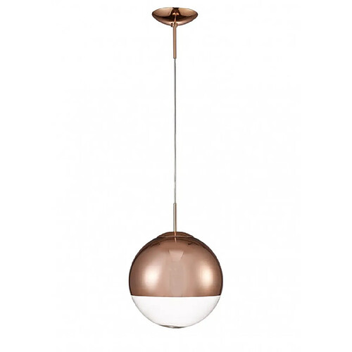 Luminaire Center Suspension Miranda Cuivre 1 ampoule 45cm