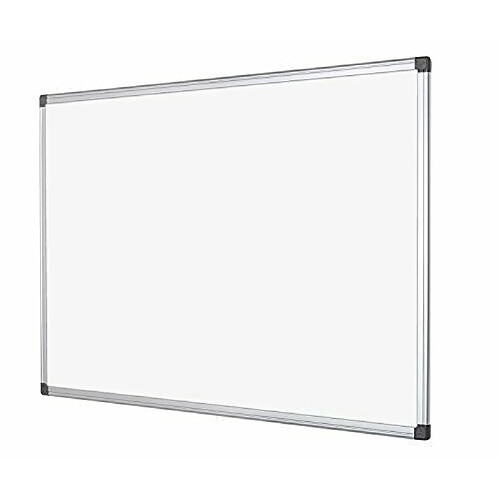 Bi-Office Maya Tableau blanc non magnétique avec cadre en aluminium 90 x 60 cm Blanc