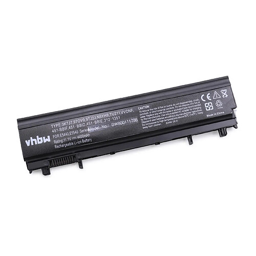 vhbw batterie compatible avec Dell Latitude E5540 laptop (4400mAh, 11,1V, Li-Ion, noir)