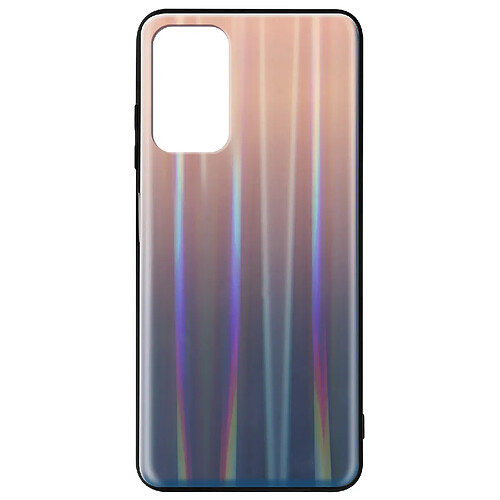 Avizar Coque Xiaomi Redmi 9T et Poco M3 Hybride Holographique Brillant Marron