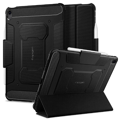 spigen rugged armor coque ”pro” pour ipad air 4 2020 noir