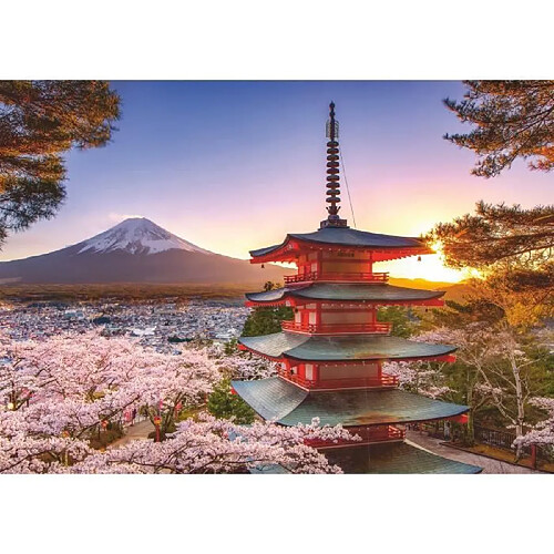 Ravensburger-Puzzle 1000 pieces-Cerisiers en fleurs du Mont Fuji-Adultes et enfants-Des 14 ans-Puzzle de qualité supérieure-12000582