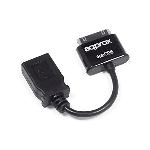 Approx APPC06 Adaptateur USB à 30 Broches pour Samsung Galaxy Tab 3 Noir