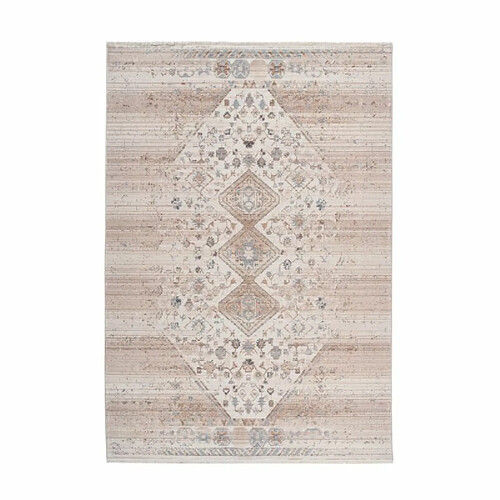 Paris Prix Tapis Vintage à Poils Courts Baroque XI Beige 120 x 170 cm