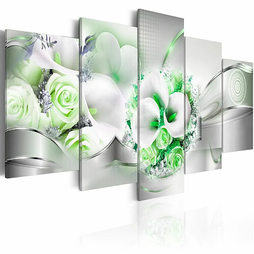 Paris Prix Tableau Imprimé Emerald Bouquet 100 x 200 cm