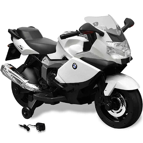 vidaXL Moto électrique enfant BMW 283 Blanc 6 V