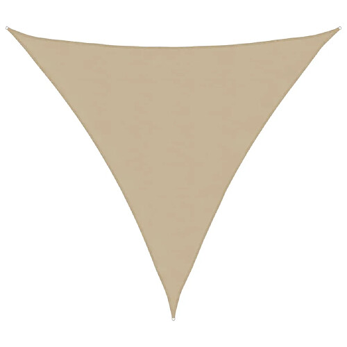 ComfortXL Voile De Parasol Tissu Oxford Triangulaire 3x3x3 M Beige