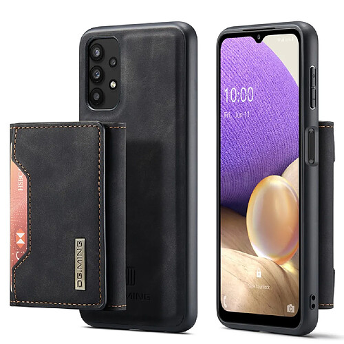 Dg.Ming Coque en TPU magnétique amovibles, hybride avec béquille noir pour votre Samsung Galaxy A32 5G