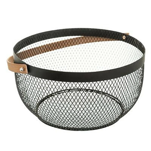 Cesta metálica "Mesh" 29 cm negra FIVE