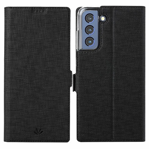 Vili Etui en PU avec support couleur noir pour votre Samsung Galaxy S21 FE