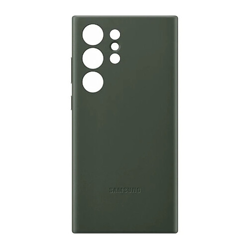 Coque en cuir pour Samsung Galaxy S23 Ultra 5G Vert