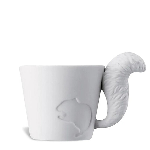 Totalcadeau Tasse écureuil avec anse forme de sa queue