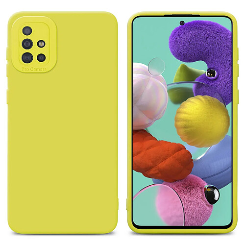 Cadorabo Coque Samsung Galaxy A51 4G / M40s Etui en Jaune