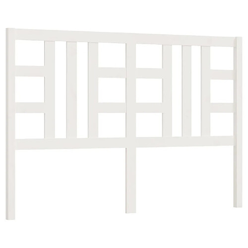 Maison Chic Tête de lit moderne pour chambre - Décoration de lit Blanc 156x4x100 cm Bois massif de pin -MN36347