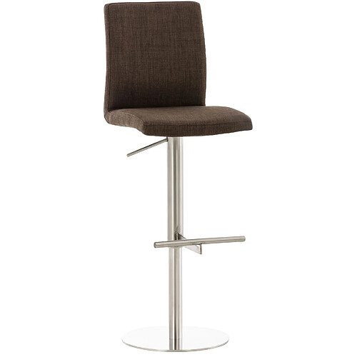 Non Tabouret de bar Cadiz tissu acier inoxydable