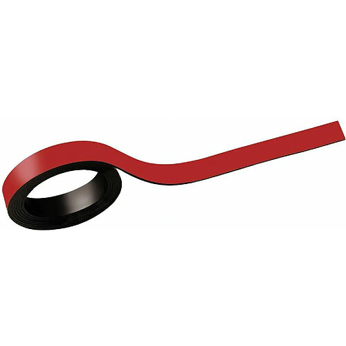 MAUL Bandes magnétiques, (l)10 mm x (L)1.000 mm, rouge ()