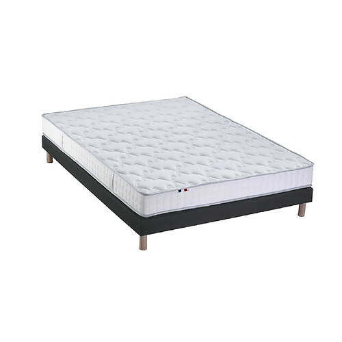 Idliterie Ensemble Matelas 100% latex 3 zones PURE + Sommier - Fabriqué en France