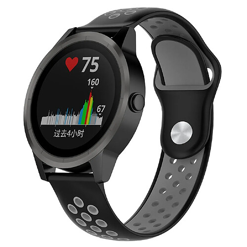 NIS Bracelet Sport Compatible avec Huawei Watch 4 Pro Space Edition - Noir / Gris