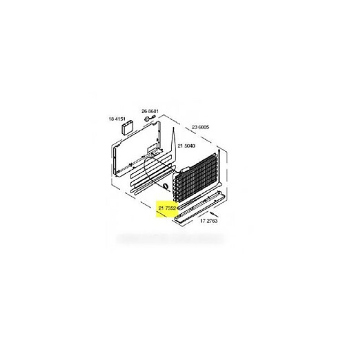 Resistance de degivrage bac 60 w 230 v pour réfrigérateur siemens