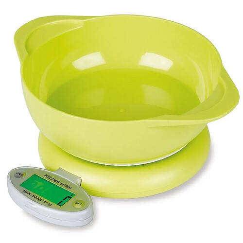 Universal Écran LCD 5kg/1g Balance de cuisine électronique Cuisine électronique Alimentation Diététique Poste Balance Balance Outil de contrepoids avec plateau Vert | Balance de cuisine(Vert)