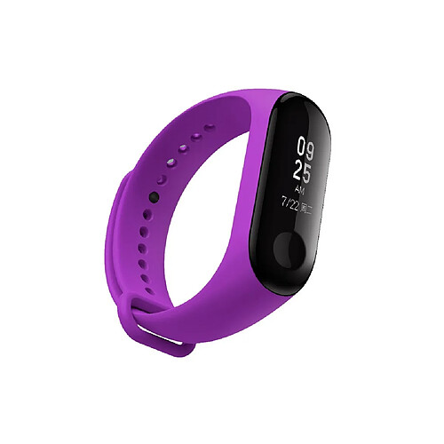 Bracelet en silicone poignet souple violet pour votre Xiaomi Mi Band 3