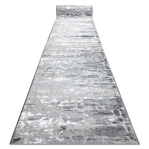 RUGSX Tapis de couloir Structural MEFE 6184 deux niveaux de molleton gris foncé 150 cm 150x150 cm