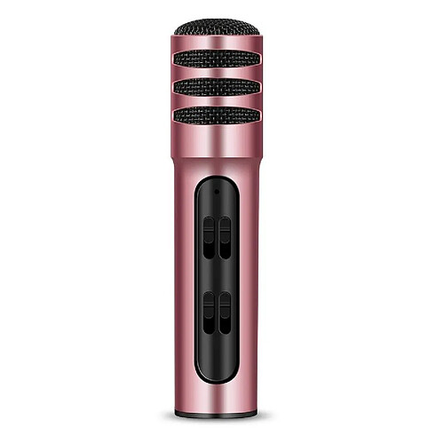 Yonis Microphone Karaoke Portable Rose Haute Qualité