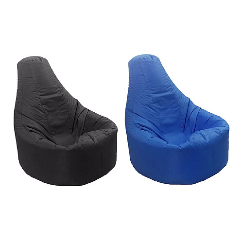 xxl inclinable gaming housse de chaise pouf siège adulte pod sac bleu u0026 noir