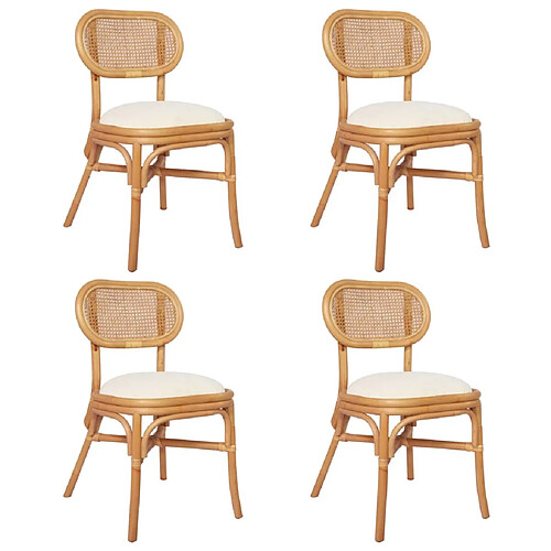 Maison Chic Lot de 4 Chaises à manger,Chaise pour cuisine Lin -MN29786