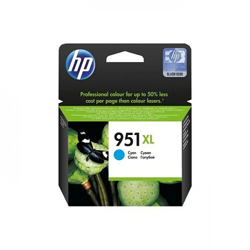 Cartouche d'Encre - Imprimante HP 951XL cyan grande capacité authentique (CN046AE) pour HP OfficeJet Pro 251dw/276dw/8100/8600