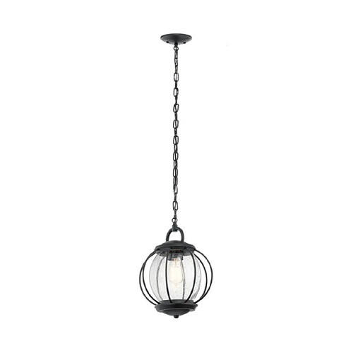 Elstead Lighting Lampe sur pied extérieur Vandalia Acier Noir