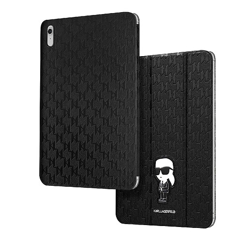 Karl Lagerfeld Étui Magnétique pour iPad 10 2022 Clapet Support Multiposition Noir