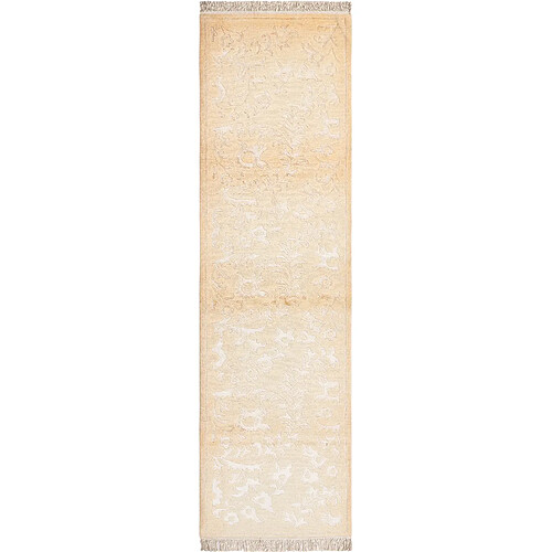 Vidal Tapis de couloir en laine 396x79 beige Darya