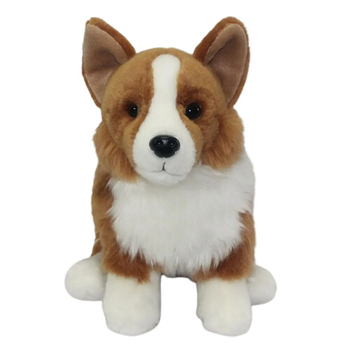 Universal Simulation en peluche jouet corgi chien poupée poule mignon pichette en peluche en peluche douce