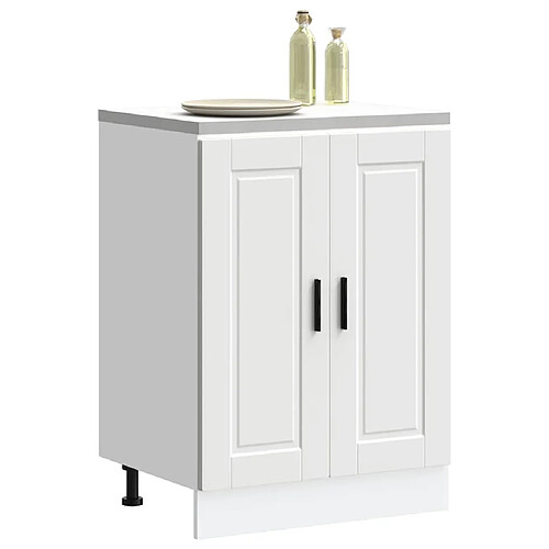 vidaXL Armoire de cuisine Porto blanc bois d'ingénierie