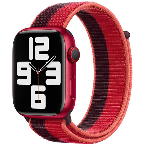 Sport Loop bracelet pour Apple Watch Series 1 á 9 / SE (38/40/41 mm) | Series 10 (42 mm) - (Product) Red