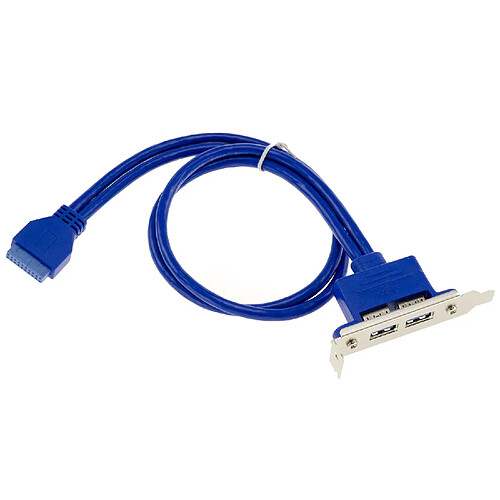 Kalea-Informatique Equerre USB3 sur connecteurs internes USB 3.0 1 connecteur USB 19 points 1 connecteur USB 19 points