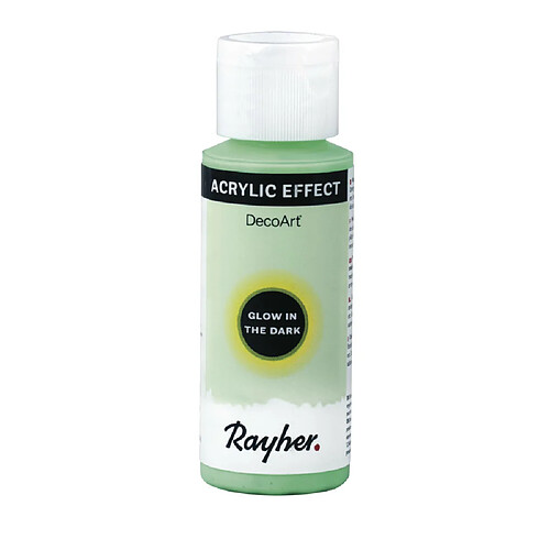 Rayher Peinture acrylique fluo phosphorescente 59 ml - vert