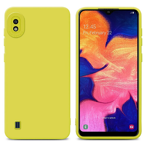 Cadorabo Coque Samsung Galaxy A10 Etui en Jaune