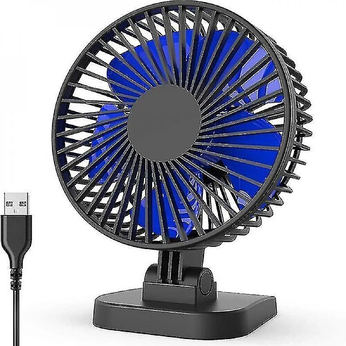 Ventilateur De Bureau Usb, Petit Mais Puissant, Ventilateur Portable Silencieux Pour Table De Bureau, Réglage 40