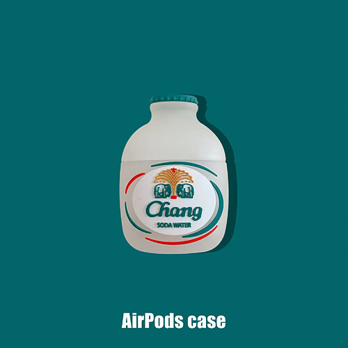 GUPBOO Airpods Coque Housse Étui Protecteur Compatible pour AirPods1/2-Bouteille de soda en trois dimensions