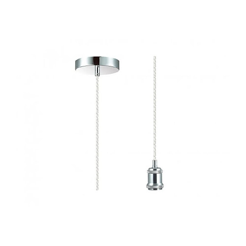 Luminaire Center Suspension design Dreifa Chrome poli 1 ampoule 6,7cm