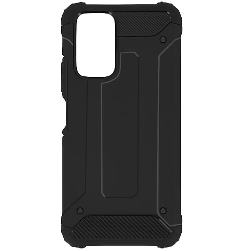 Avizar Coque Xiaomi Poco F3 / Xiaomi Mi 11i Design Relief Antichute Defender II Noir