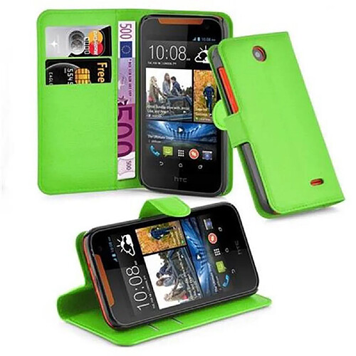 Cadorabo Coque HTC Desire 310 Etui en Vert