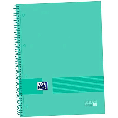 Cahier Oxford &YOU Menthe A4+ 80 Volets 5 Unités