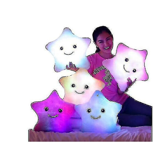 Universal Peluche LED jouets cadeaux étoiles oreiller ensemble jouets lumières enfants anniversaire Noël