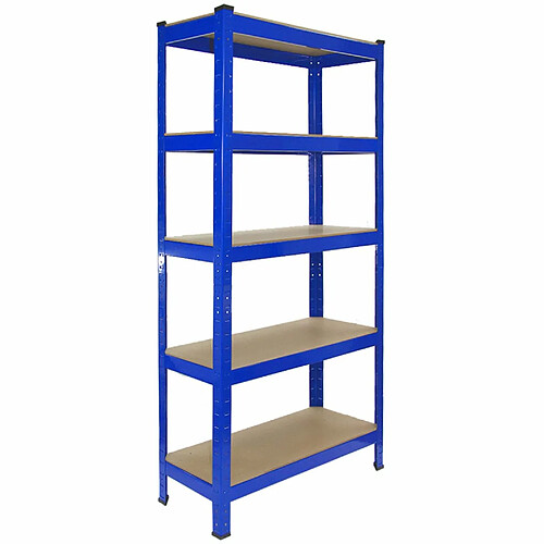 Monstershop 10 x Monster Racking T-Rax Rayonnage Étagère Robuste, Bleu, 75cm L, 30cm P